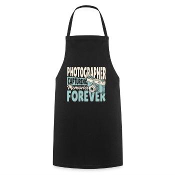 Photographer Capturing Memories Forever - Cooking Apron - black - Front - AI Model Male 185 dark (185cm)