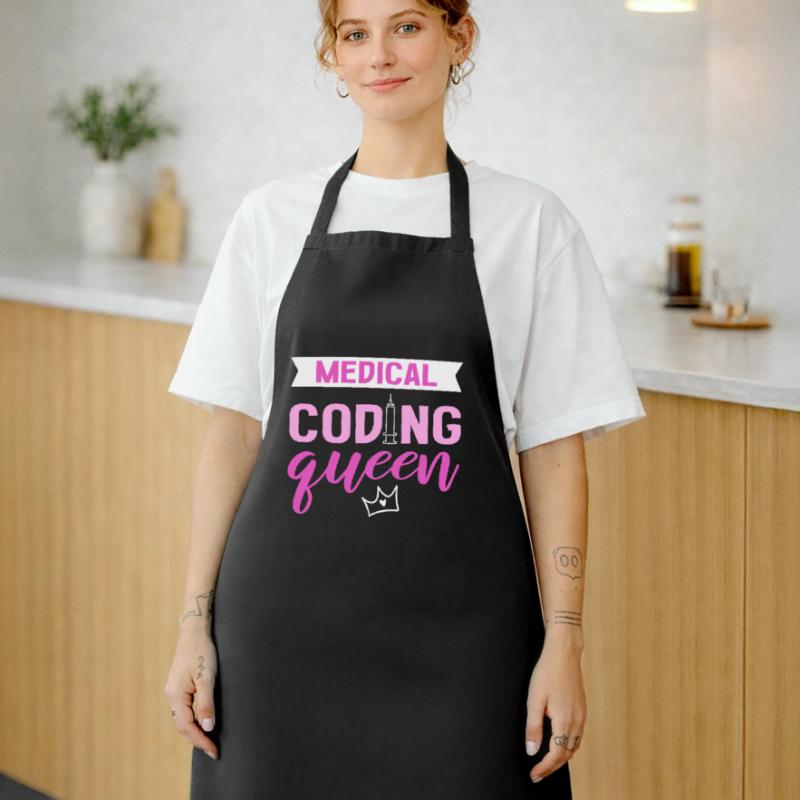 Medical Coding Queen Clinical Coder Medical Coder Kochschürze