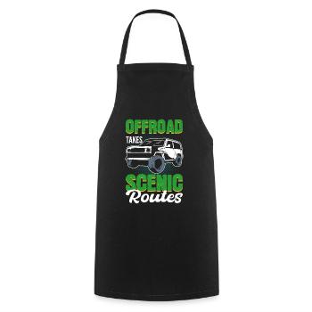 Offroader Offroading Off-Roading Rock Crawling - Tablier de cuisine - noir - Devant - AI Model Male 185 dark (185cm)