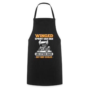 Winged Sprint Car Papa Sprint Car Racer - Tablier de cuisine - noir - Devant - AI Model Male 185 dark (185cm)