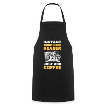 Lecteur de carte de tarot instantané Easy Coffee - Tablier de cuisine - noir - Devant - AI Model Male 185 dark (185cm)