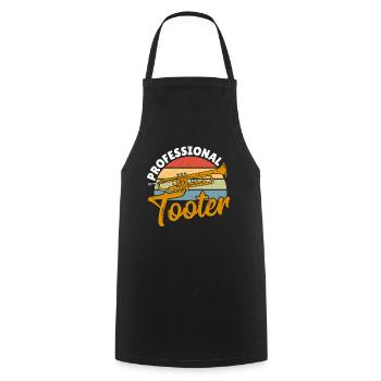 Trumpeter Professional Tooter Trumpet Player - Cooking Apron - black - Front - AI Model Male 185 dark (185cm)