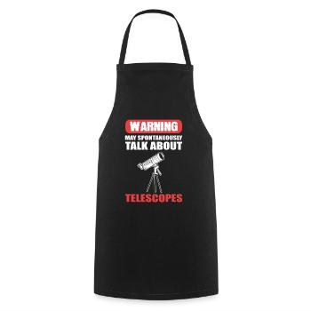 L’avertissement du télescope peut être déclenché spontanément via les télescopes - Tablier de cuisine - noir - Devant - AI Model Male 185 dark (185cm)