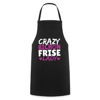 Pet Toy Bichon Tenerife Small Dog Bichon - Cooking Apron - black - Front - AI Model Male 185 dark (185cm)