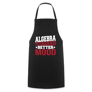 Formules Professeur de mathématiques Algrebra - Tablier de cuisine - noir - Devant - AI Model Male 185 dark (185cm)