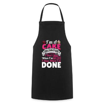 Cupcakes Bäckerei Inhaberin Konditorin - Kochschürze - Schwarz - Vorne - AI Model Male 185 dark (185cm)