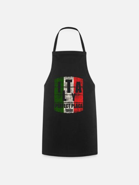 Italien - Kochschürze - Schwarz