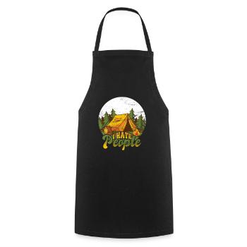 I hate people camping camper camping - Cooking Apron - black - Front - AI Model Male 185 dark (185cm)