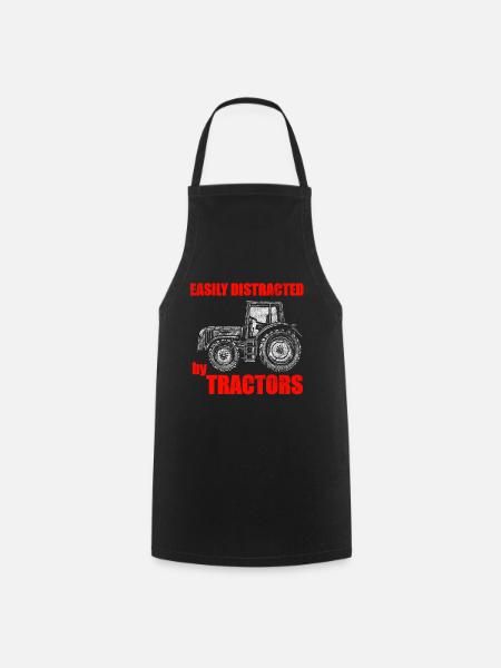 Traktoren Traktor Spruch - Kochschürze - Schwarz