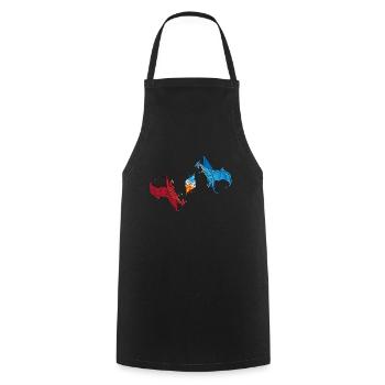 Dragon Dice Fantasy Game - Tablier de cuisine - noir - Devant - AI Model Male 185 dark (185cm)