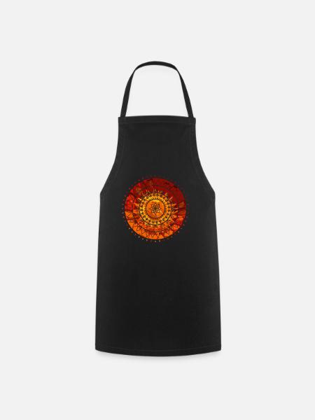 Mandala - Tablier de cuisine - noir