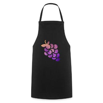 grape - Cooking Apron - black - Front - AI Model Male 185 dark (185cm)