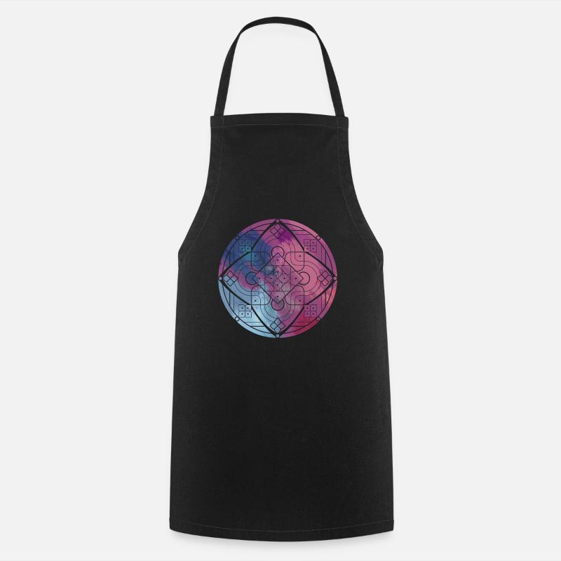 Mandala - Cooking Apron - black