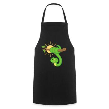 Serpent - Tablier de cuisine - noir - Devant - AI Model Male 185 dark (185cm)