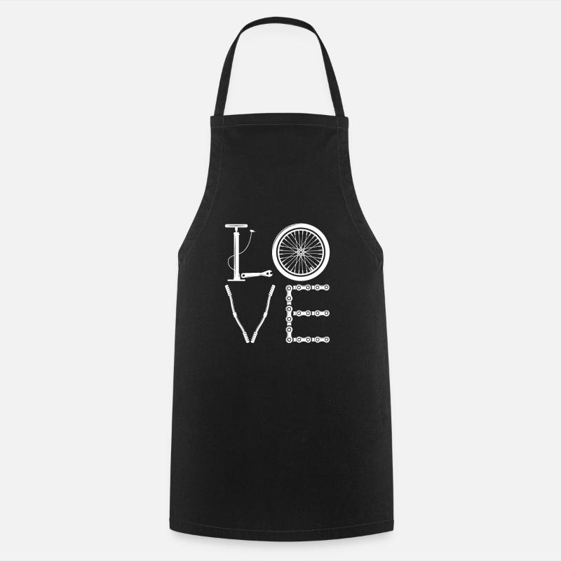 Vélo de route Vélo de route Cyclisme Cycliste - Tablier de cuisine - noir