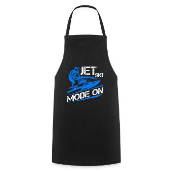 Jetski Jet Ski Snowmobile - Cooking Apron - black - Front - AI Model Male 185 dark (185cm)