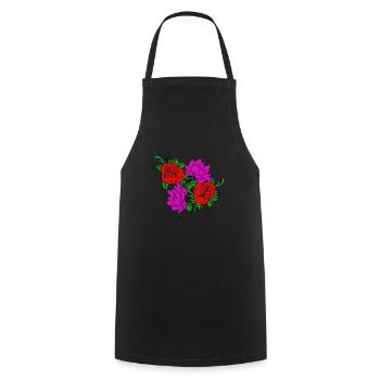 Valentine's Day Valentine's Day - Cooking Apron - black - Front - AI Model Male 185 dark (185cm)