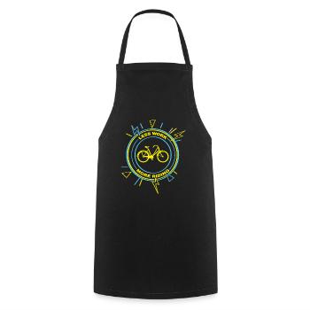 Road Bike Bicycle Road Cyclist Cycling Cyclist - Cooking Apron - black - Front - AI Model Male 185 dark (185cm)
