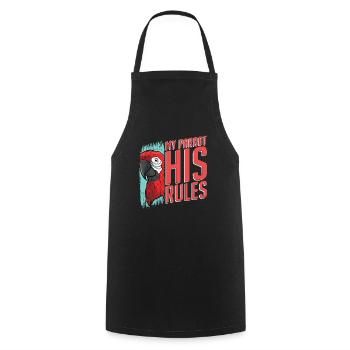 Parrot - Cooking Apron - black - Front - AI Model Male 185 dark (185cm)