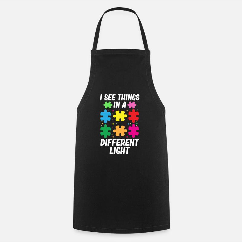 Autisme autiste - Tablier de cuisine - noir