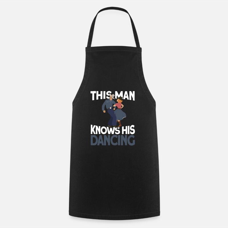 Line Dance Line Dancing - Cooking Apron - black