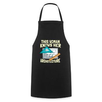 Architect - Cooking Apron - black - Front - AI Model Male 185 dark (185cm)