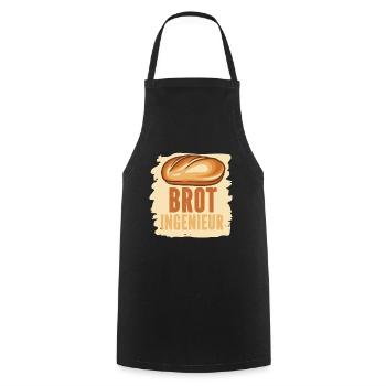 Bäcker Backen Konditor - Kochschürze - Schwarz - Vorne - AI Model Male 185 dark (185cm)