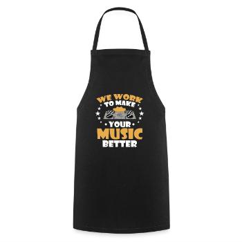 Tontechniker Sound Audio Engineer - Cooking Apron - black - Front - AI Model Male 185 dark (185cm)