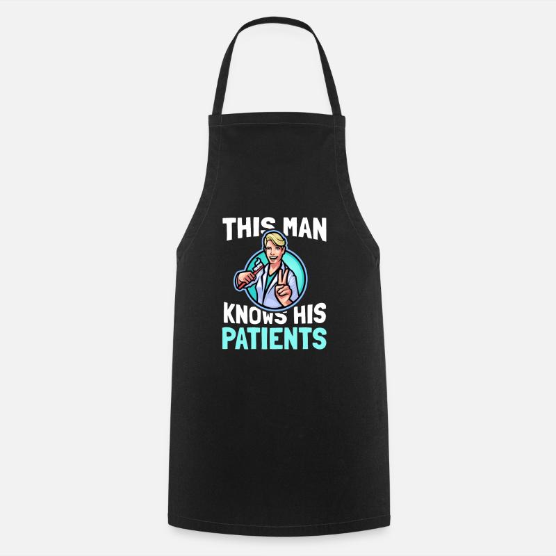Assistant dentiste Assistant dentaire Dentisterie - Tablier de cuisine - noir