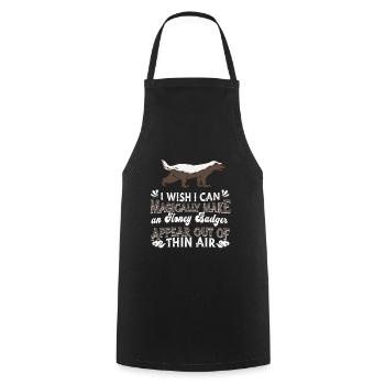 Honey badger - Cooking Apron - black - Front - AI Model Male 185 dark (185cm)