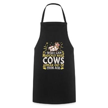 Vaches d’élevage Vaches - Tablier de cuisine - noir - Devant - AI Model Male 185 dark (185cm)