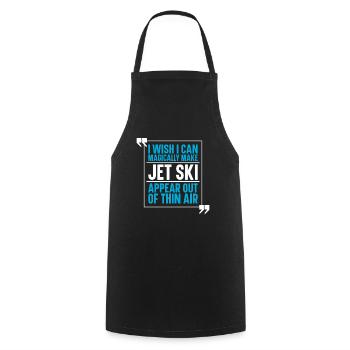 Jetski Jet Ski Snowmobile - Cooking Apron - black - Front - AI Model Male 185 dark (185cm)