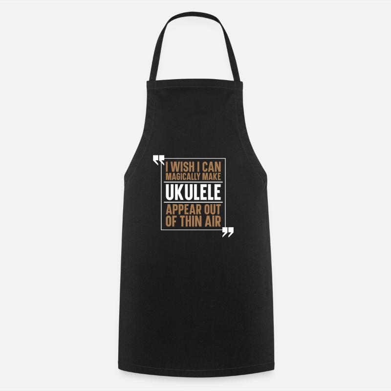 Ukulele - Cooking Apron - black