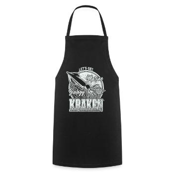 Lass uns Kraken Funny Squid Marine Biologist Sea bekommen - Kochschürze - Schwarz - Vorne - AI Model Male 185 dark (185cm)