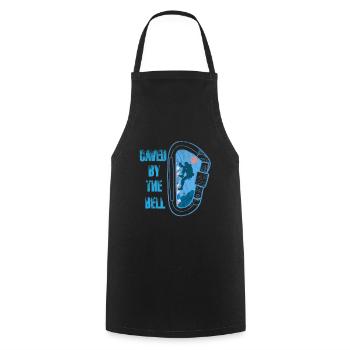 Climbing Mountaineering Climbers - Cooking Apron - black - Front - AI Model Male 185 dark (185cm)