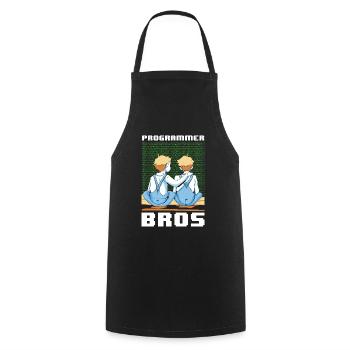 Programmeur Coder Développeur de logiciels - Tablier de cuisine - noir - Devant - AI Model Male 185 dark (185cm)