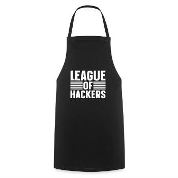 Programmer Coder Software Developer - Cooking Apron - black - Front - AI Model Male 185 dark (185cm)