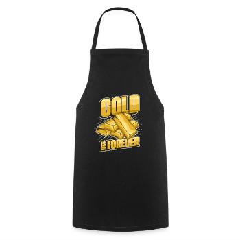 Gold Mining Gold Mine - Cooking Apron - black - Front - AI Model Male 185 dark (185cm)