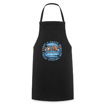 Rafting White Water Canoe Kayak - Cooking Apron - black - Front - AI Model Male 185 dark (185cm)
