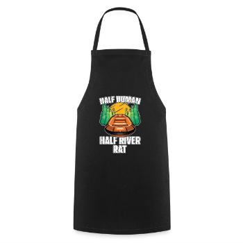 Rafting White Water Canoe Kayak - Cooking Apron - black - Front - AI Model Male 185 dark (185cm)