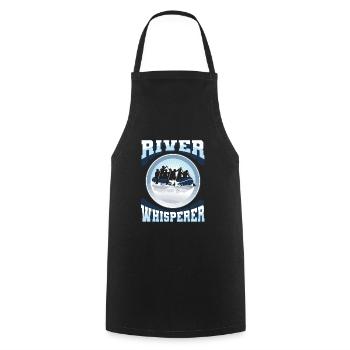 Rafting White Water Canoe Kayak - Cooking Apron - black - Front - AI Model Male 185 dark (185cm)