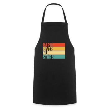 Rafting White Water Canoe Kayak - Cooking Apron - black - Front - AI Model Male 185 dark (185cm)