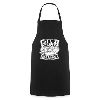 Rafting White Water Canoe Kayak - Cooking Apron - black - Front - AI Model Male 185 dark (185cm)