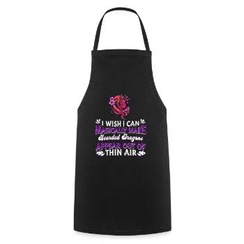 Bearded Dragon Lizard Reptile Gecko Lizard - Cooking Apron - black - Front - AI Model Male 185 dark (185cm)