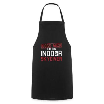 Indoor-Skydiving - Kochschürze - Schwarz - Vorne - AI Model Male 185 dark (185cm)