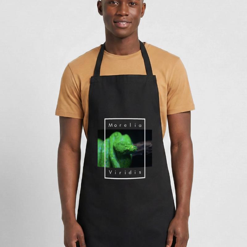 Morelia Viridis Snake Keeper Green Tree Python Cooking Apron