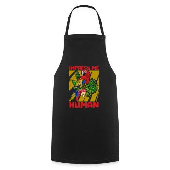 Parrot - Cooking Apron - black - Front - AI Model Male 185 dark (185cm)