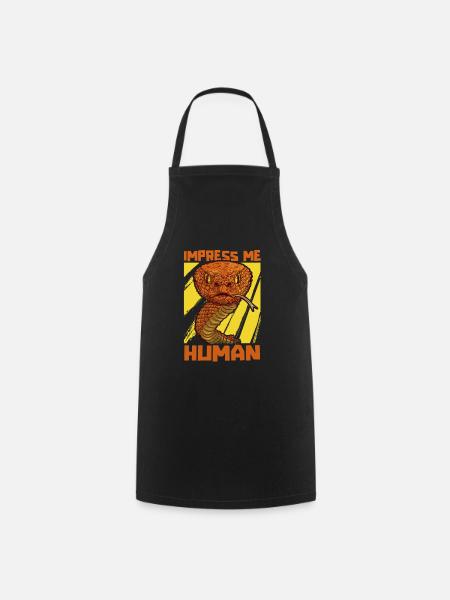Snake - Cooking Apron - black
