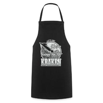 Lass uns Kraken Funny Squid Marine Biologist Sea bekommen - Kochschürze - Schwarz - Vorne - AI Model Male 185 dark (185cm)