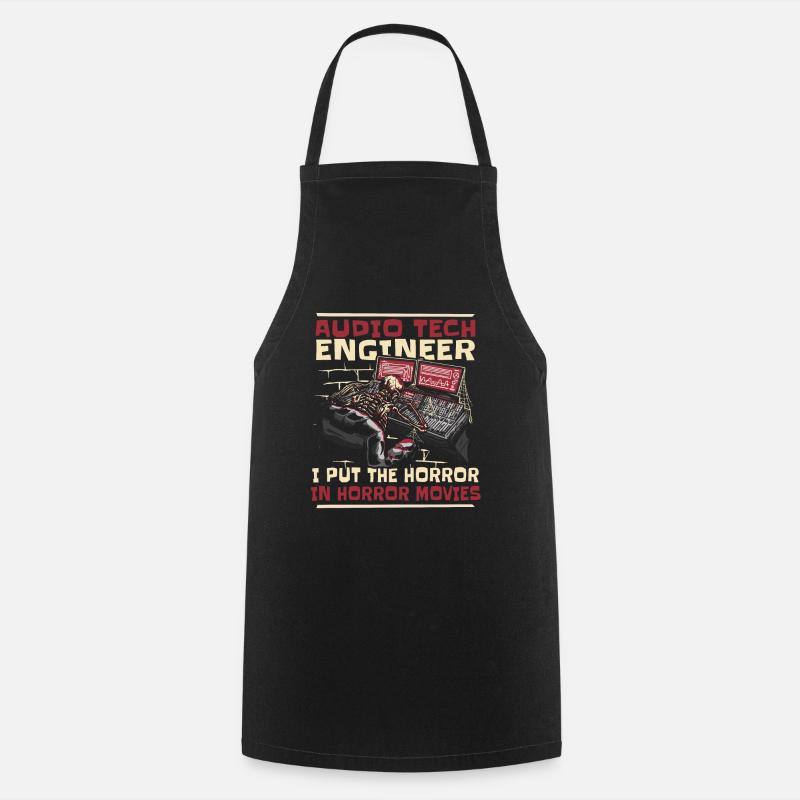 Ingénieur du son Tontechniker - Tablier de cuisine - noir